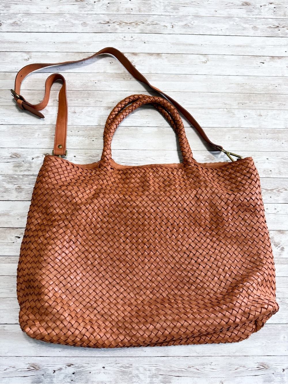 Officine Creative Raquel 002 Tote Bag Light Brown Handbag Purse - Picture 6 of 16